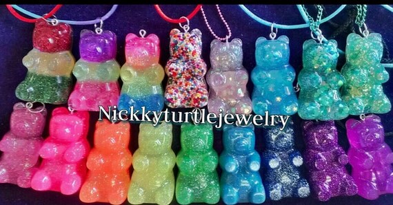 Rubber Wedding Band >> Gummy Bear Resin 2in can be made into Necklace Keychain Rubber Wedding Band >> Gummy Bear Resin 2in can be made into Necklace Keychain