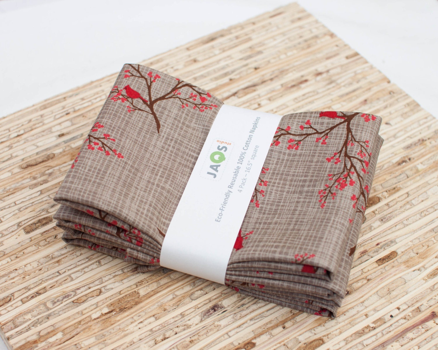 EcoFriendly Large Cloth Napkins Set of 4 N1524
