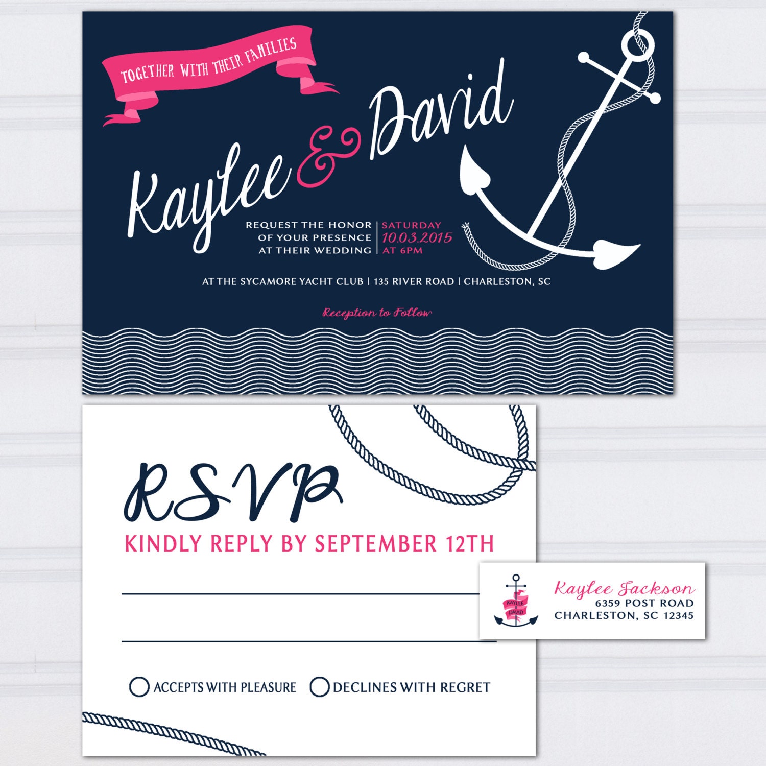 Anchor Wedding Invitations 5