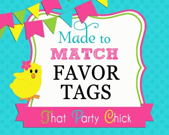 Made to Match Personalized Favor Tag Printable Il_570xn
