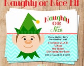 NAUGHTY or NICE ELF holiday party invitation - You Print Il_170x135
