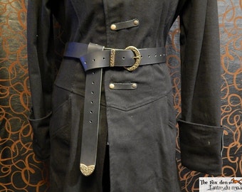 Cavalry saber sword double leather belt with by lantredurenard