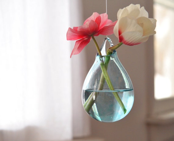 Hängende vase glas / hand geblasenem glaskunst / von avolieglass