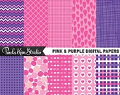 60% OFF SALE Valentine's Day Digital Paper Background Images - Clip Art Image Instant Digital Download Il_170x135