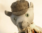 Handmade Russian Blue Cat Doll OOAK Handmade Russian Blue Cat Doll OOAK