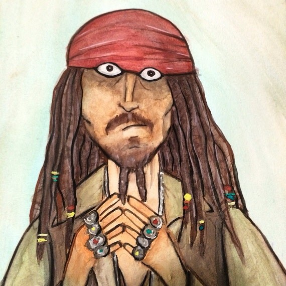 Items similar to Jack sparrow on Etsy