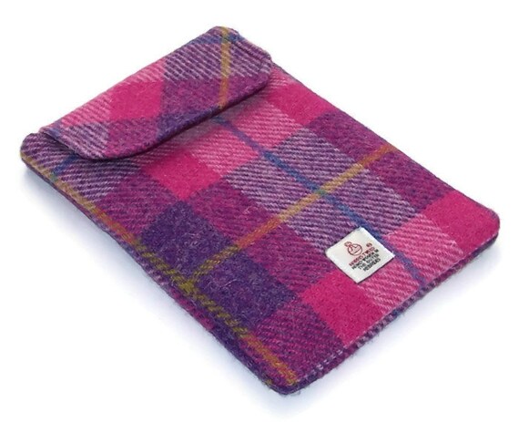 Kindle Keyboard Pink Sunset Harris Tweed by WhimsyWooDesigns