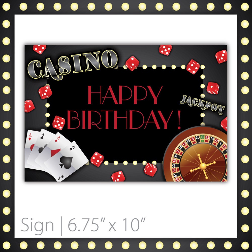 Casino happy birthday images