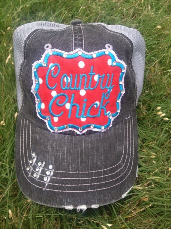 Country Chick Trucker Baseball Hat Cap