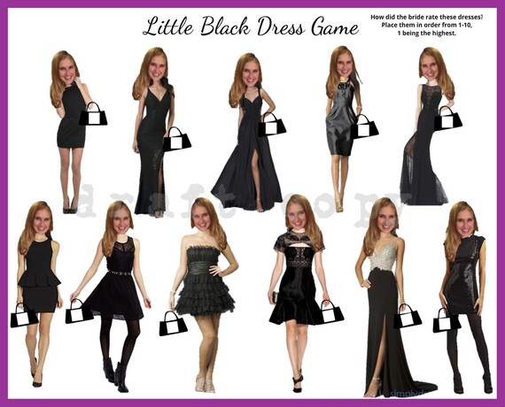 Bachelorette Party Game-Little Black Dress Theme