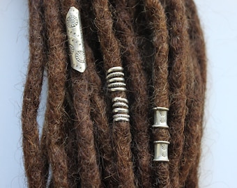 5 Sterling Silver Dreadlock cuffs - dreadlock accessories - Dread bead - Dreadlock Jewelry - locs - beautiful dread bead - boho - rasta