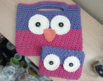 Popular items for Crochet owl purse on Etsy