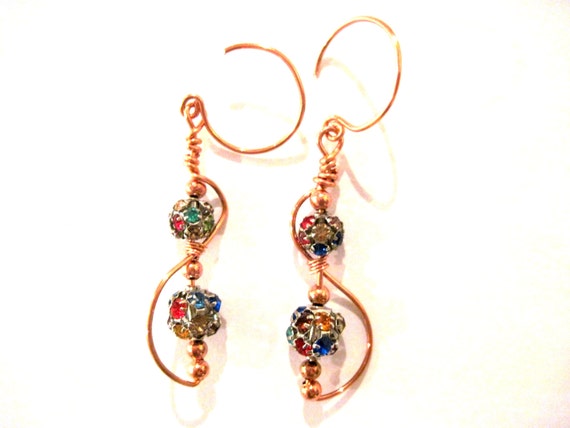 Copper Baila Handcrafted Earrings Wire by ArianrhodWolfchild