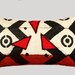 Abstract Rough Linen, Burlap Lumbar pillow case, fits 12"x20" insert.