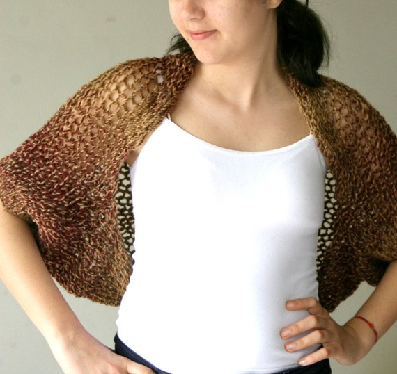 chunky knit shrug