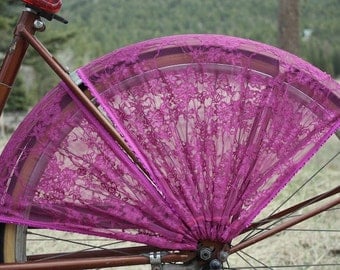 Bicycle Skirt Guard, 'Fuchsia'. Street cycling, cycling accessories, bicycle accessories, cruiser accessories,