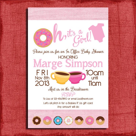 Office Baby Shower Invitation 5