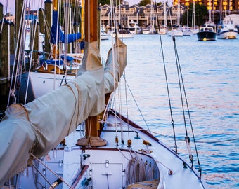 Annapolis Sunset Sailboat Photograp hic Print, Annapolis, Maryland ...