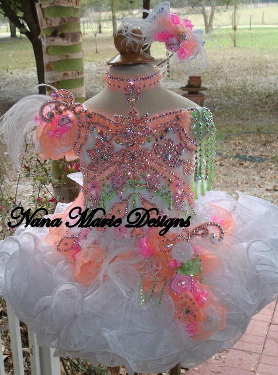 Items Similar To National Glitz Pageant Dress Custom Order By Nana Marie Designs On Etsy 9774