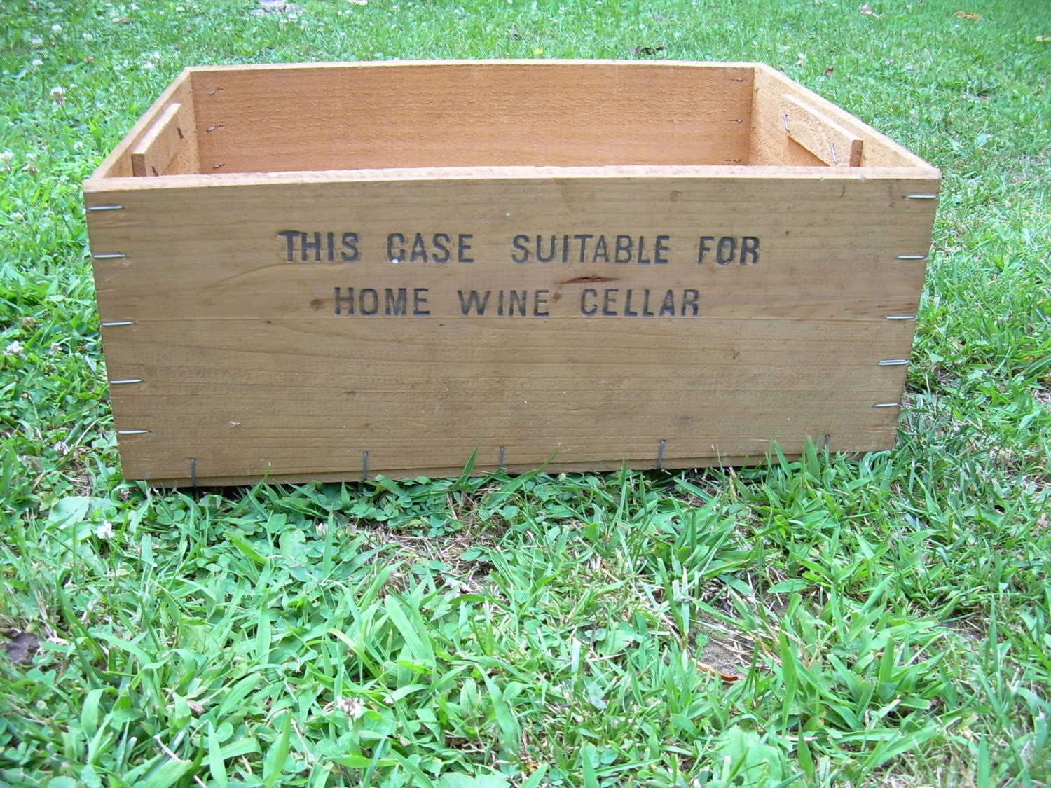 Vintage Wooden Wine Cellar Box French by PiecesOfPastimes on Etsy