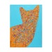 RESERVED modern pop art cat portrait homage to Pollok splatter paint ORIGINAL PAINTING by Elizabeth Rosen