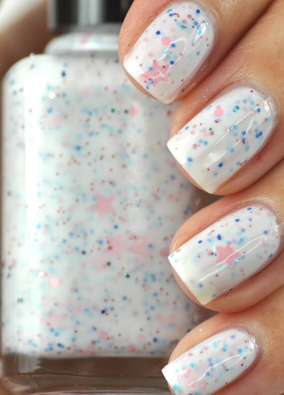 Items similar to Snow Sprinkles White Nail Polish 15ml (.5oz) on Etsy