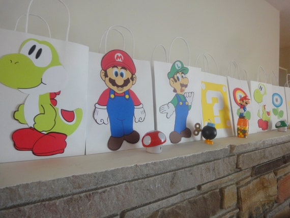 Super Mario Brothers Party Favor Bags