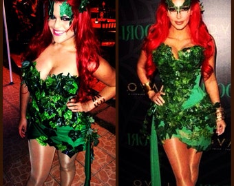 Poison Ivy Kim Kardashian Costume short mini dress Guaranteed before Halloween