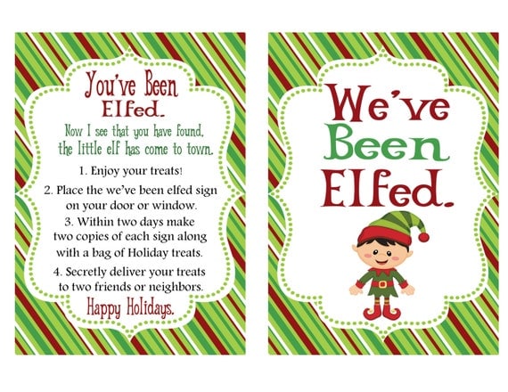 Best you #39 ve been elfed printable Derrick Website