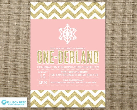 Free Printable Winter Onederland Invitations 8