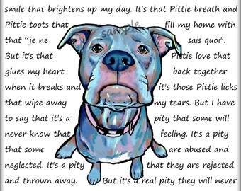 Oh that love ... Pit Bull art print