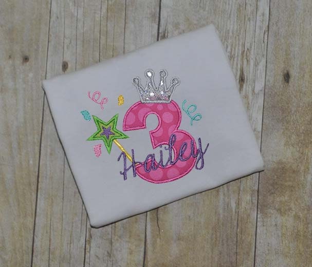 Birthday applique embroidery design set instant download Birthday applique embroidery design set instant download