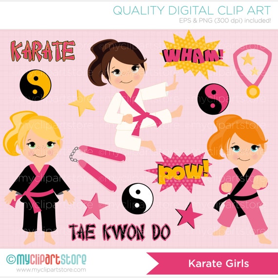 free girl karate clipart - photo #35