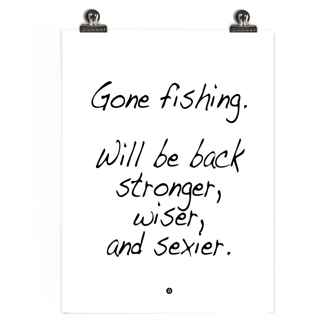 Gone Fishing Poster