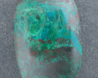 Malachite Chrysocolla freeform cabochon