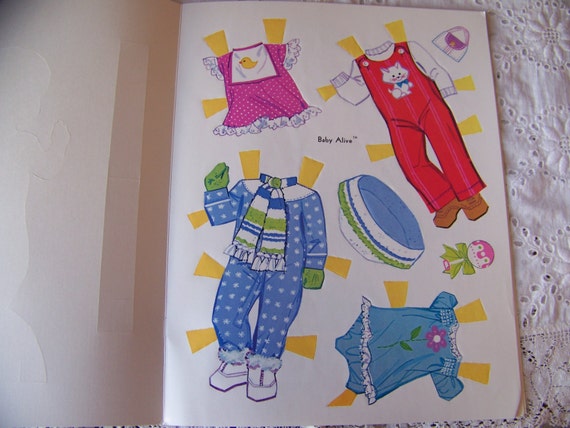 Vintage Baby Alive Paper Dolls Book Uncut. 1970s Paper Dolls.