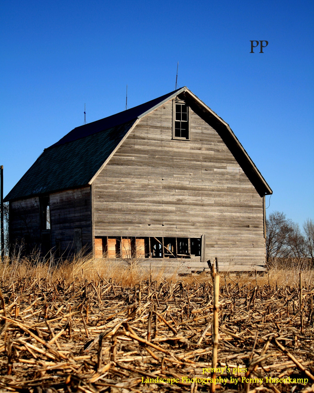 Old Wooden Kansas Barn Kansas Landscapes Photo Rural Farm