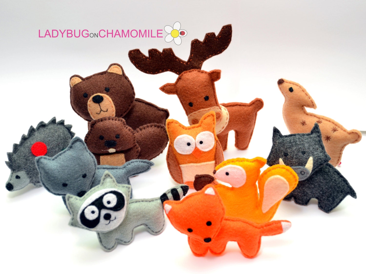 Forest Animalswoodland animals felt by LadybugOnChamomile