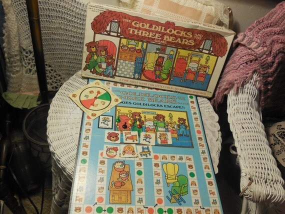 1973 Goldilocks And The Three Bears Board Game First Game with
