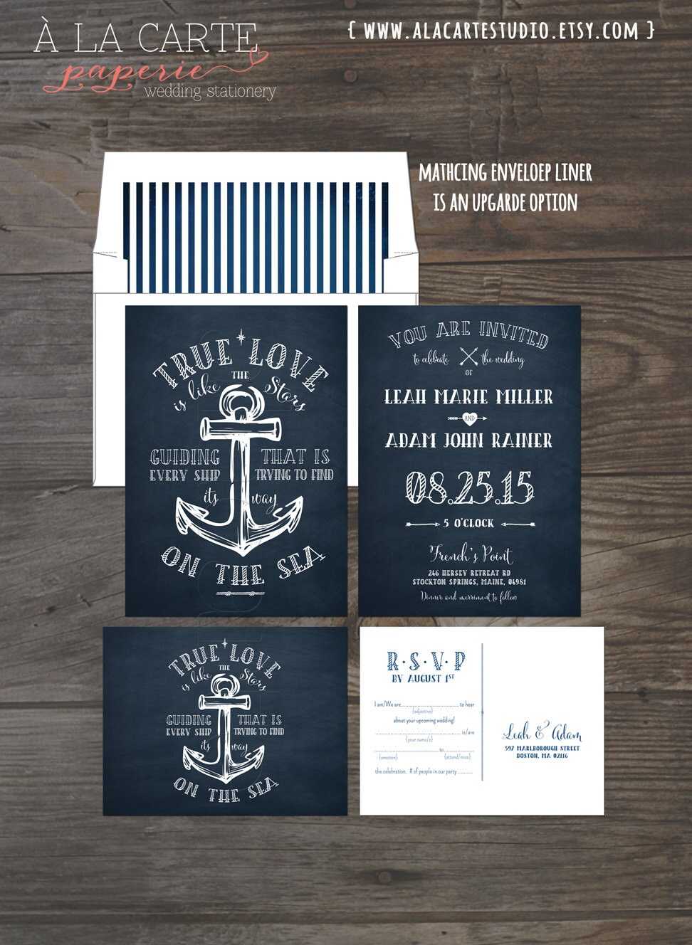 Anchor Wedding Invitations 4