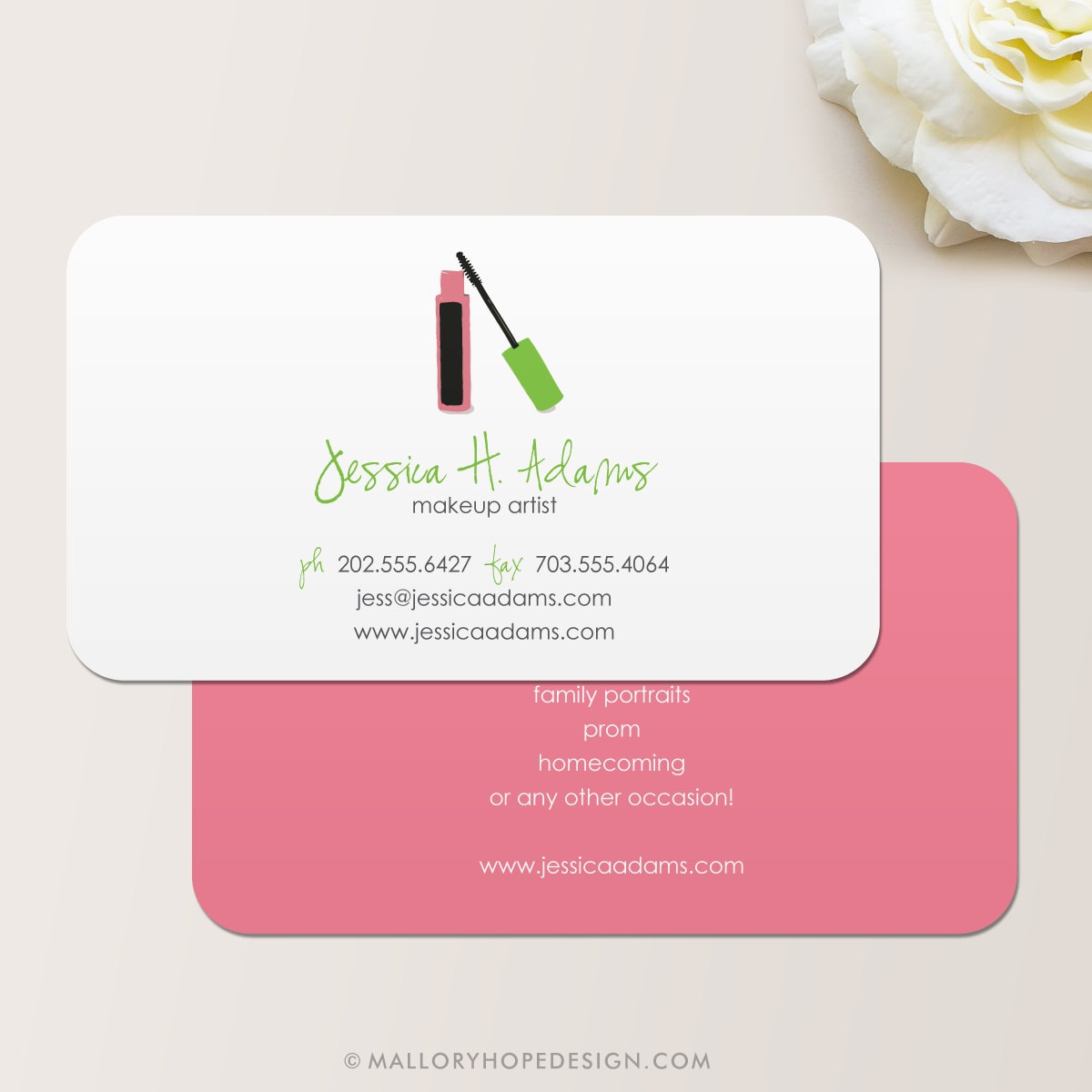 Makeup Artist Business Card / Calling Card / Mommy Card