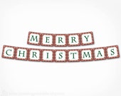 Merry Christmas Banner - PRINTABLE DIY Digital File - Instant Download Il_170x135