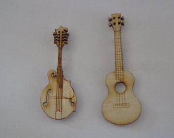 Jewelry Pins Shaped Like Musical Instruments