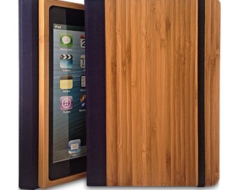 Bamboo iPad mini 2 Bookcase, Bamboo Wood iPad Mini 2 Case, Wood iPad Mini Retina Bookcase - Primovisto