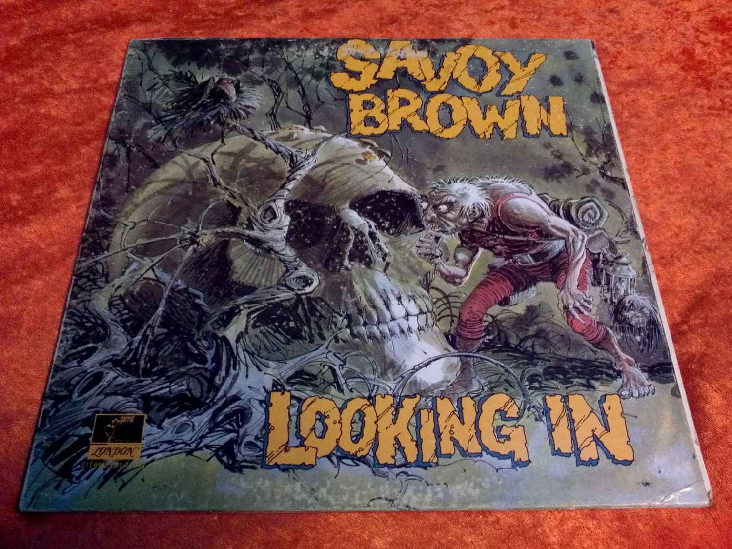 SALE Vintage Savoy Brown Vinyl Record Album Looking In Skull