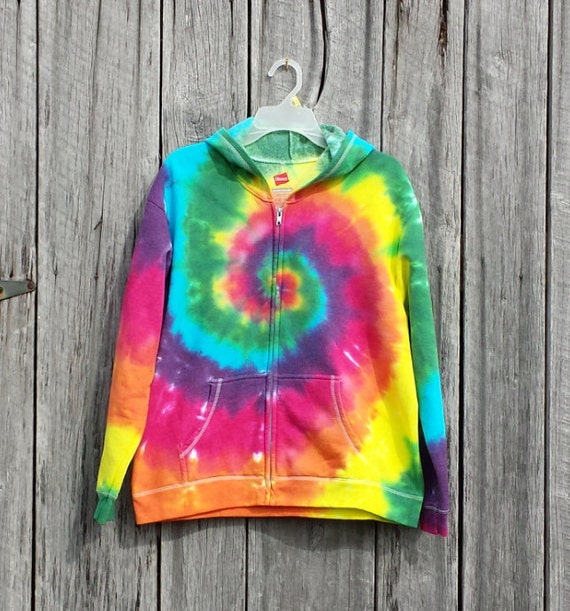 Women's Tie Dye Sweatshirt Zip Up Hoodie Women's by TieDyeSkys