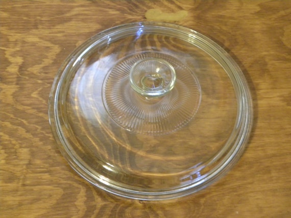 Pyrex G1C Round Glass Lid LID ONLY by GoodsBayou on Etsy