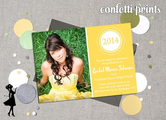 Graduation Announcement - FULL CIRCLE Printable Il_570xn