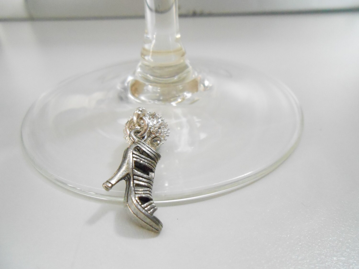 4 WINE GLASS CHARMS Girl's Night Out by OhayoMtnDesigns