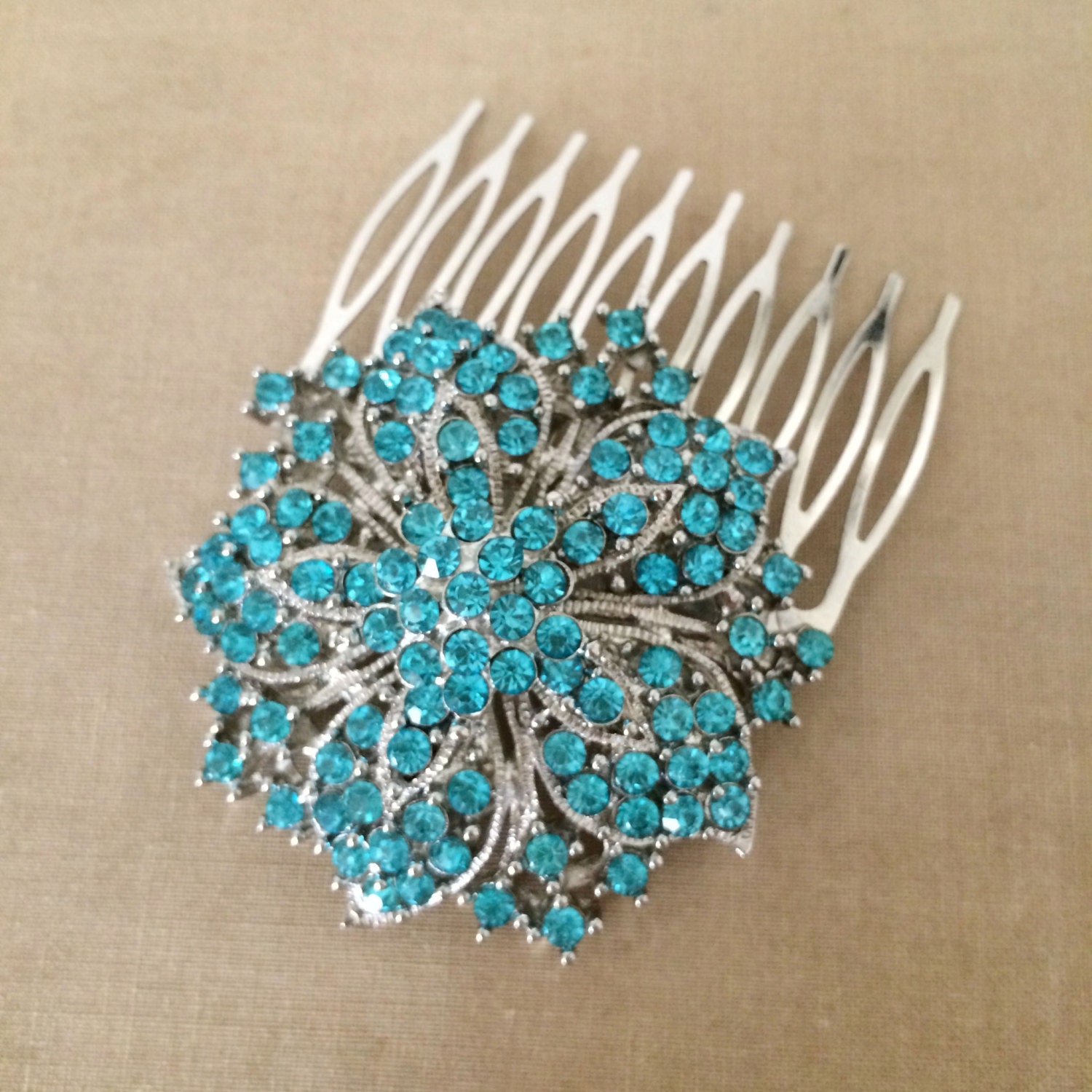 Blue hair accessories something blue vintage by PrettyBabyBridal
